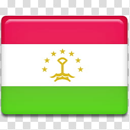 All in One Country Flag Icon, Tajikistan-Flag- transparent background PNG clipart