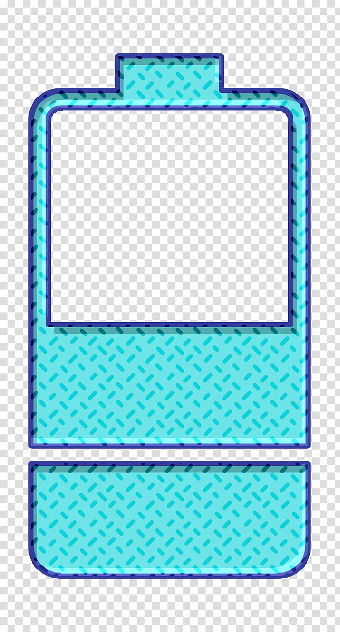 Essential Compilation icon Battery icon, Aqua, Turquoise, Teal, Line, Technology, Mobile Phone Case, Handheld Device Accessory transparent background PNG clipart
