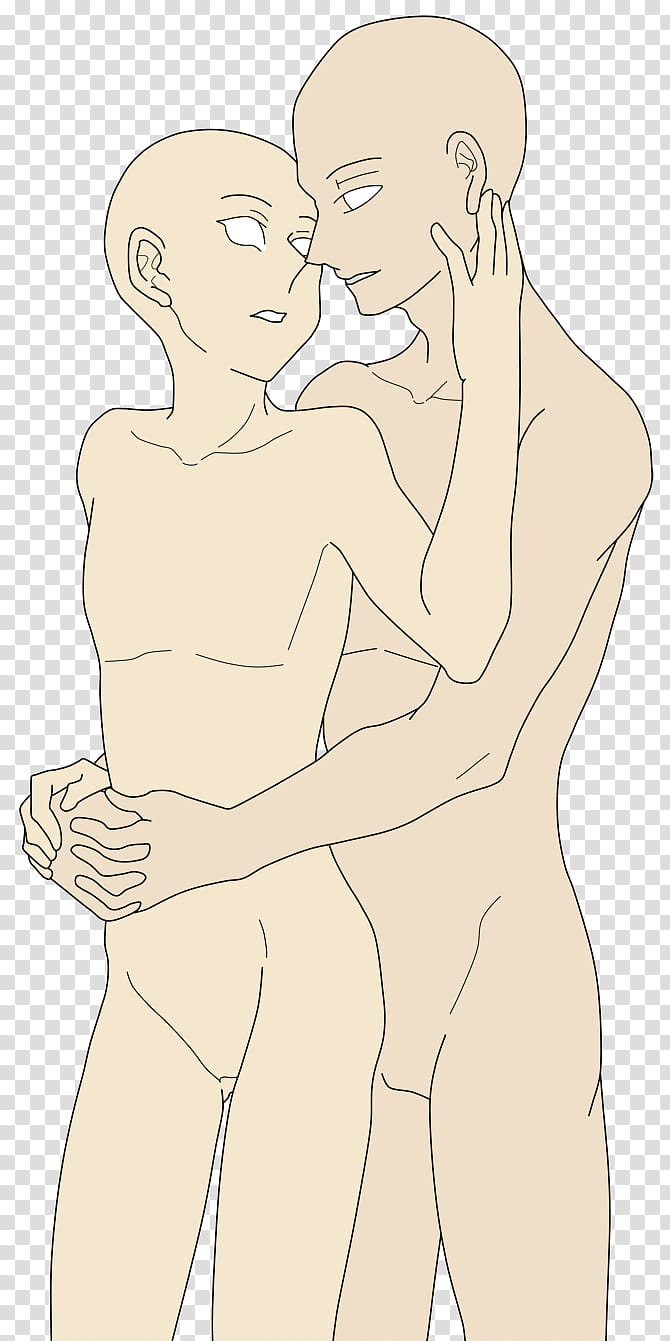 Base , two naked man and woman cartoon character illustration transparent background PNG clipart