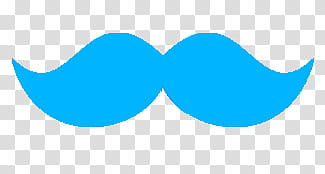 Mostachos, blue mustache transparent background PNG clipart