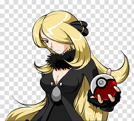 pokemon fanfic char. Cynthia transparent background PNG clipart
