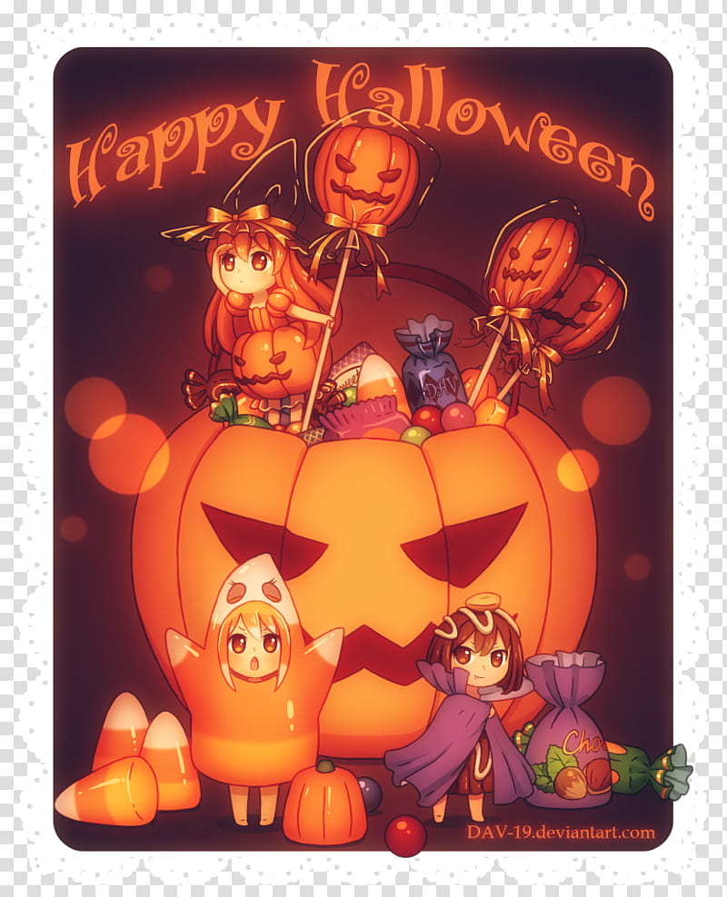 Halloween Sweets, Happy Halloween poster transparent background PNG clipart