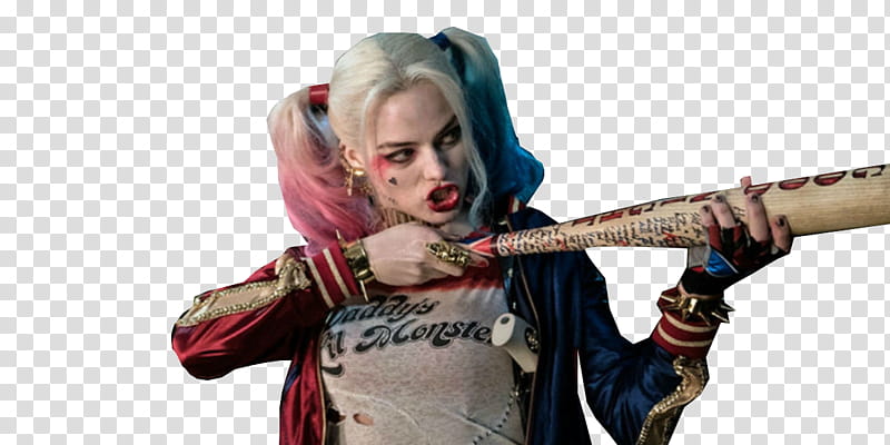 Harley Quinn, Margot Robbie as Harley Quinn in DC movie Suicide Squad transparent background PNG clipart
