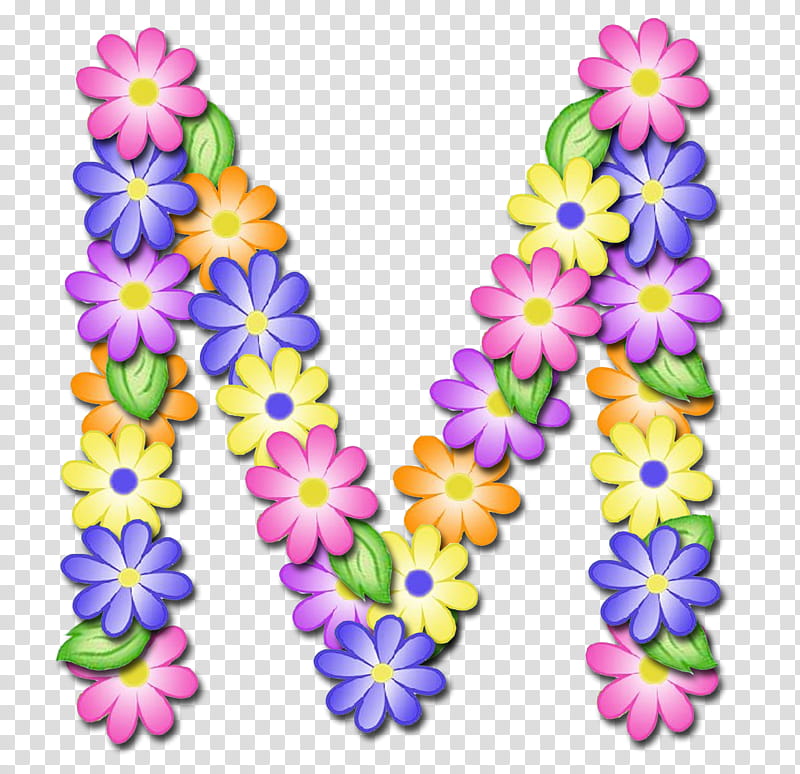 Letras , m flower illustration transparent background PNG clipart