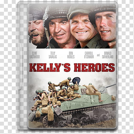 Movie Icon Mega , Kelly's Heroes, Kelly's Heroes DVD case transparent background PNG clipart