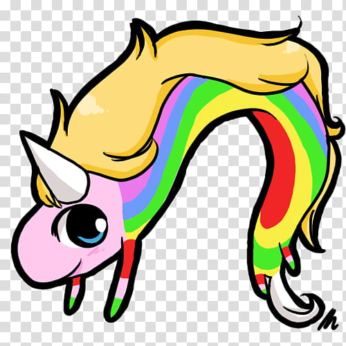 Chibi Lady Rainicorn, multicolored unicorn iillustration transparent background PNG clipart