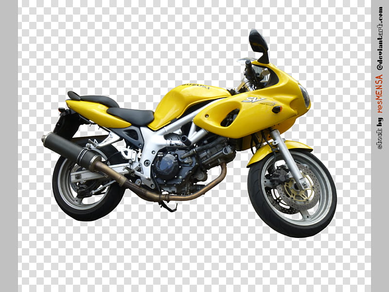 Suzuki SVS yellow right transparent background PNG clipart