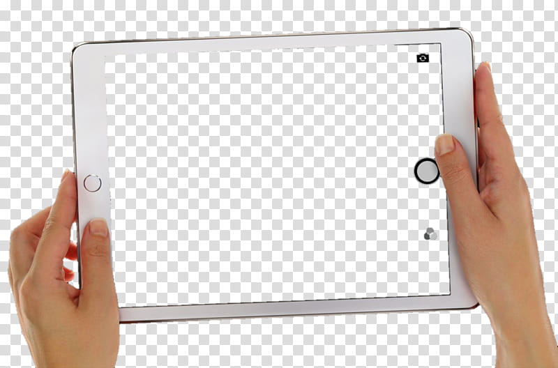 hands tablet, silver iPad transparent background PNG clipart