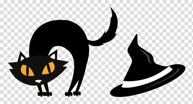 Halloween Silhouette Cat, Halloween , Paese Di Halloween, Black Cat, Logo, Cartoon, Small To Mediumsized Cats, Tail transparent background PNG clipart