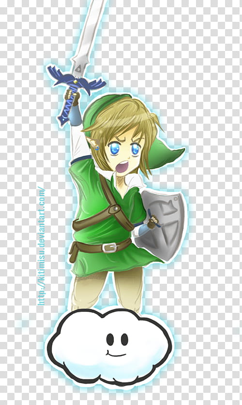 Chibi Skyward Sword Link, Legend of Zelda illustration transparent background PNG clipart