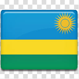 All in One Country Flag Icon, Rwanda-Flag- transparent background PNG clipart