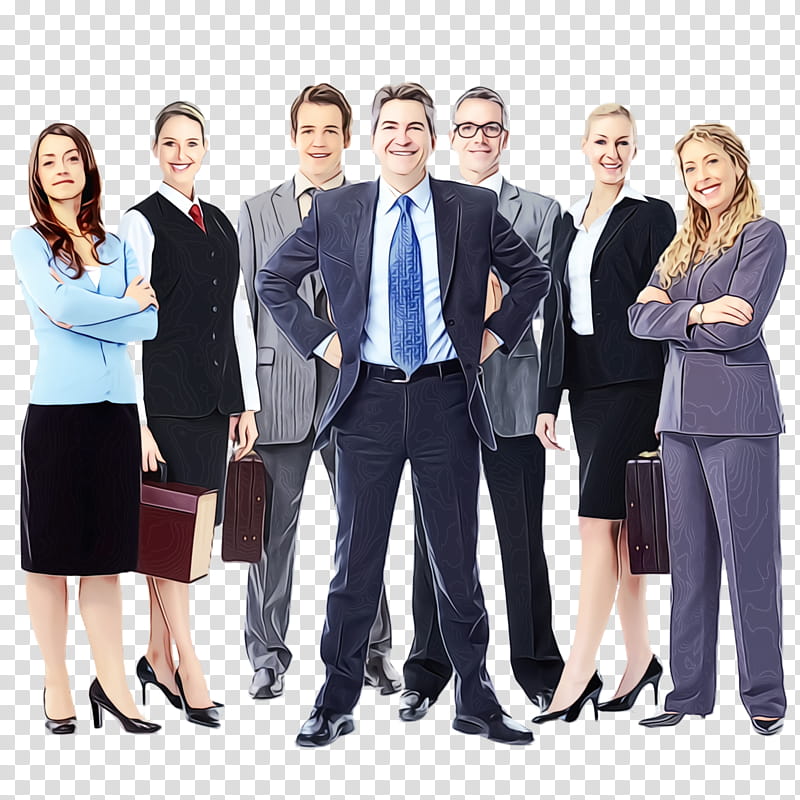 social group team job white-collar worker business, Watercolor, Paint, Wet Ink, Whitecollar Worker, Management, Employment, Recruiter transparent background PNG clipart