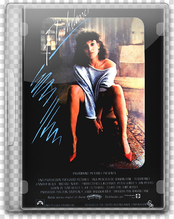 My DVD Folder Movie , Flashdance transparent background PNG clipart