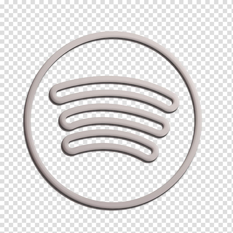 brand icon logo icon network icon, Social Icon, Spotify Icon, Coil Spring, Circle, Oval, Metal transparent background PNG clipart