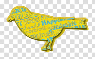 , yellow and blue bird with texts illustration transparent background PNG clipart