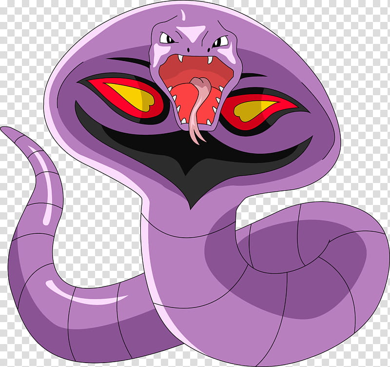 Arbok, purple snake illustration transparent background PNG clipart