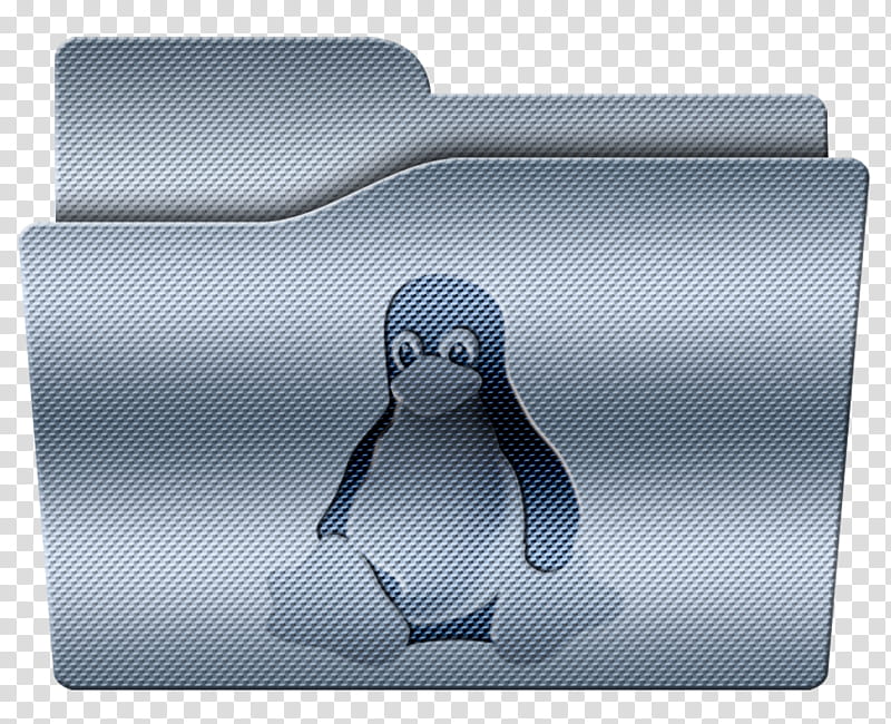 Blue Fiber Folder, penguin illustration transparent background PNG clipart