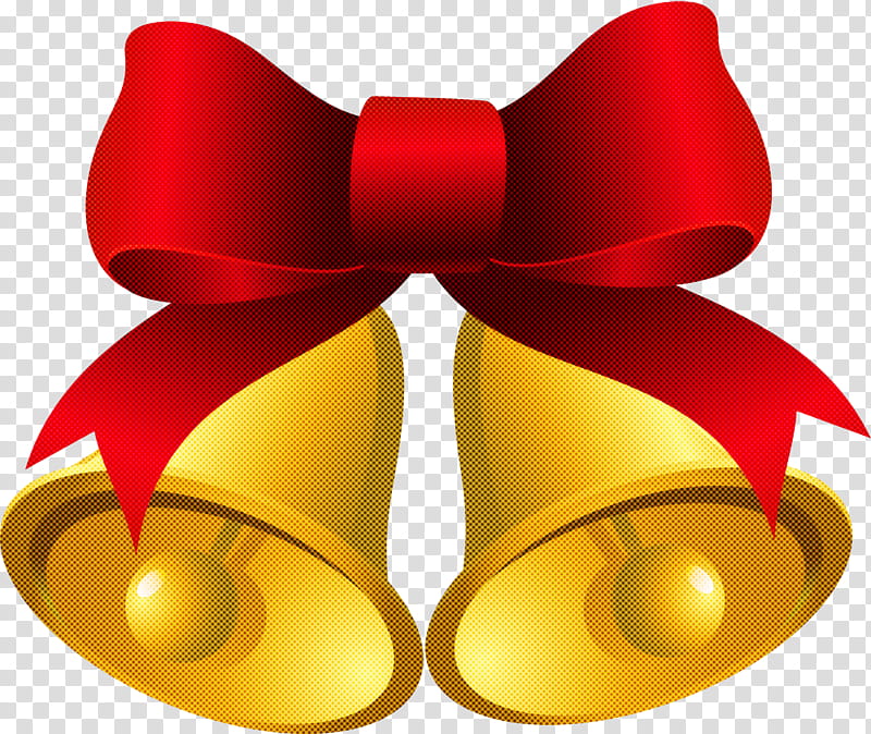 red yellow bell ribbon binoculars transparent background PNG clipart