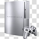 PS Dock Icons, PSSilver, silver Sony PS super slim console with DualShock  controller transparent background PNG clipart