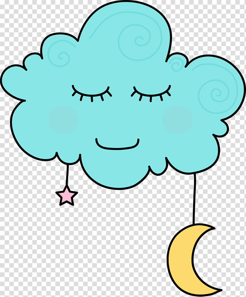 Cloud Drawing, Sleep, Cartoon, Dream, Silhouette, Internet Meme, Turquoise, Line transparent background PNG clipart