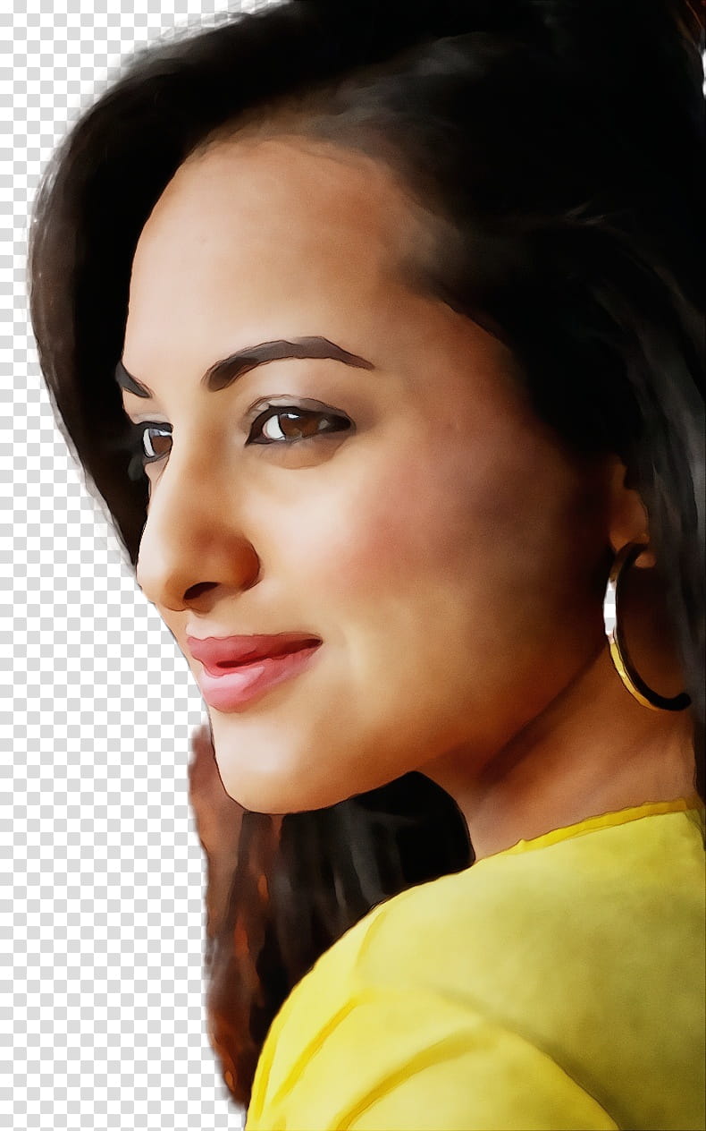 Hair, Sonakshi Sinha, Bollywood, Actor, Eyebrow, Ileana Dcruz, Priyanka Chopra, Face transparent background PNG clipart