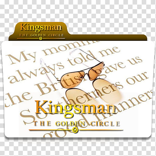 Kingsman The Golden Circle  Folder Icon , KingsmanTheGoldenCircle_v, Kingsman the Golden Circle folder icon transparent background PNG clipart