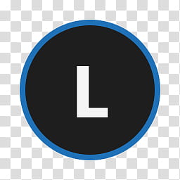 Circular Icon Set, Lync, L text transparent background PNG clipart