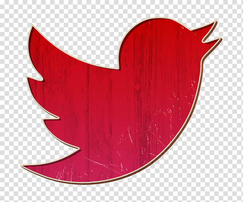 media icon social icon twitter icon, Red, Leaf, Wing, Tree, Carmine, Logo transparent background PNG clipart