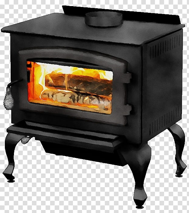 wood-burning stove heat space heater flame wood, Watercolor, Paint, Wet Ink, Woodburning Stove, Oven, Kitchen Appliance, Home Appliance transparent background PNG clipart