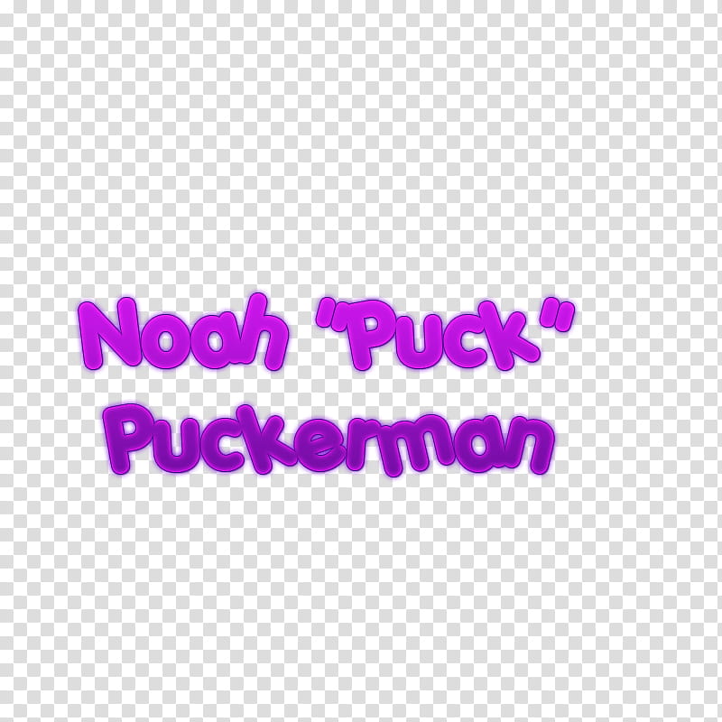 nombres personajes glee, Puckerman text transparent background PNG clipart
