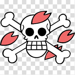 One Piece Jolly Roger Dock and Folder Icons by, Chopper Jolly Roger, Nico Robin logo from One Piece transparent background PNG clipart
