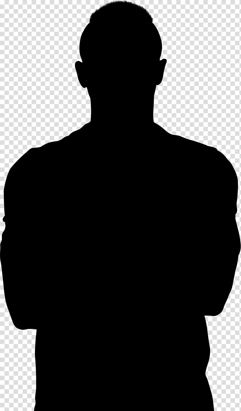 Man, Silhouette, Public Speaking, Standing, Shoulder, Male, Neck, Blackandwhite transparent background PNG clipart