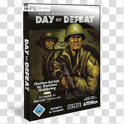 DVD Game Icons v, Day Of Defeat, Day of Defeat PC CD-ROM case transparent background PNG clipart