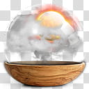 Sphere   the new variation, sun and cloud formation in water globe transparent background PNG clipart