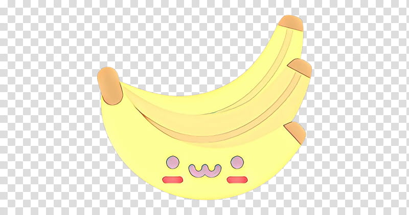 Banana, Cartoon, Yellow, Banana Family, Fruit, Bib, Headgear, Neck transparent background PNG clipart