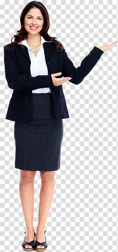 Business Woman, Businessperson, Clothing, Formal Wear, Standing, Suit, Outerwear, Sleeve transparent background PNG clipart