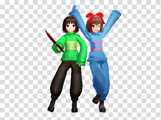 Frisk And Chara Transparent Background Png Clipart Hiclipart - frisk and chara undertale models roblox