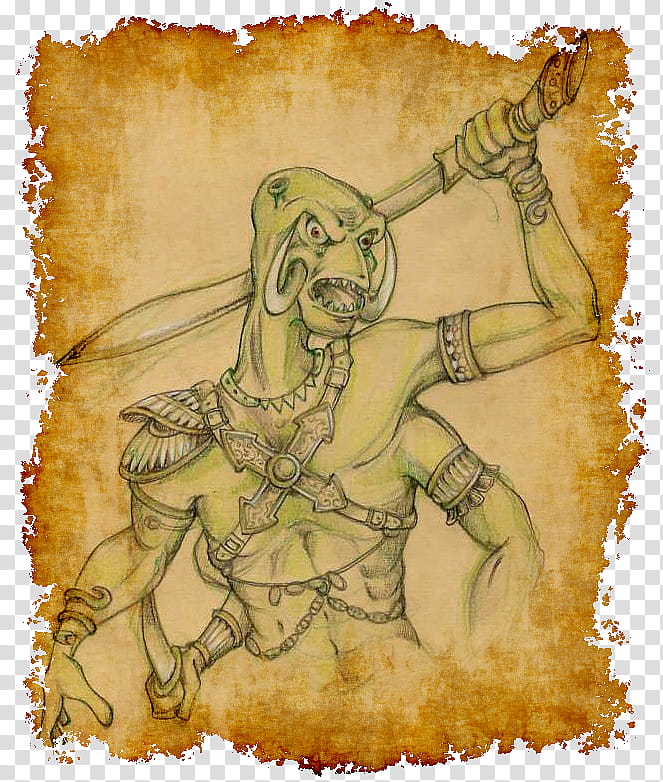 Green martian of Barsoom, monster holding sword illustration transparent background PNG clipart