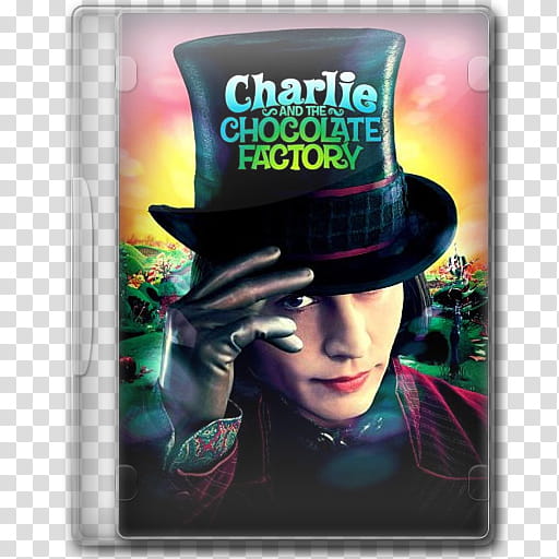the BIG Movie Icon Collection C, Charlie and the Chocolate Factory, Charlie and the Chocolate Factory DVD case art transparent background PNG clipart