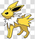 jolteon pixel art, Pokemon Jolteon illustration transparent background PNG clipart