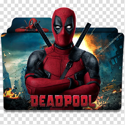 Deadpool  Folder Icon, Deadpool ()v transparent background PNG clipart