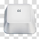 Keyboard Buttons, white 