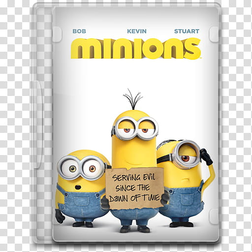 Movie Icon Mega , Minions, closed Minions DVD case transparent background PNG clipart