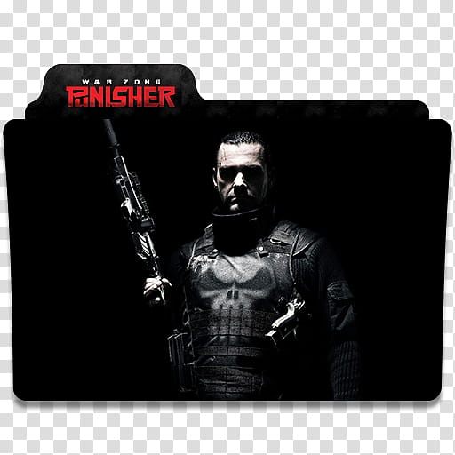 The Punisher folder icon, Punisher War Zone  () transparent background PNG clipart
