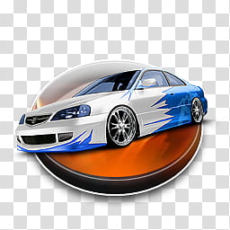 CAR Set , white and blue sports car transparent background PNG clipart