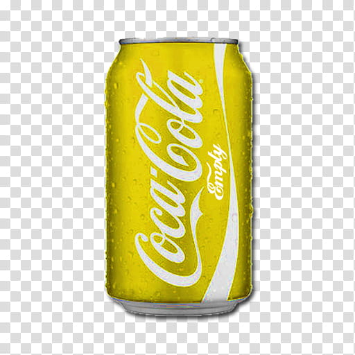 Richie Coke Trashes , Yellow Coke© empty trash icon transparent background PNG clipart