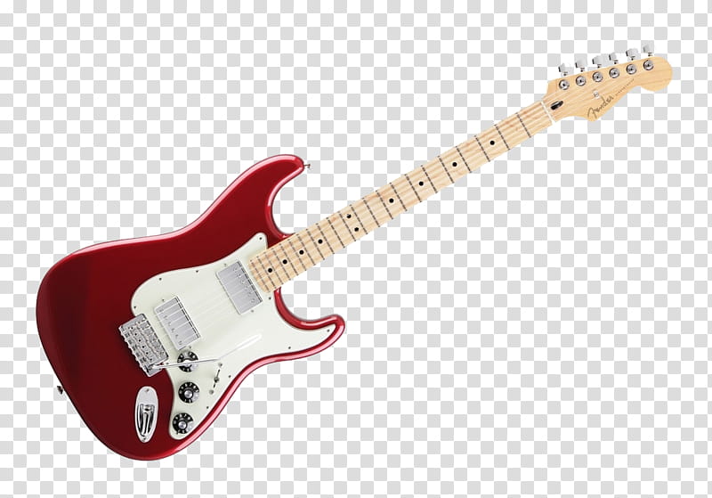 red and white electric guitar transparent background PNG clipart