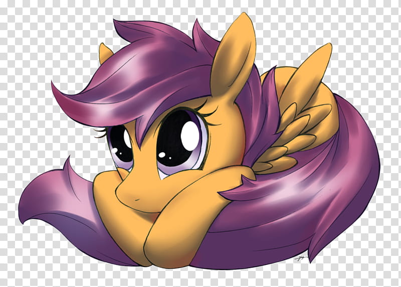 Scootaloo HUG please, brown and purple horse cartoon character transparent background PNG clipart