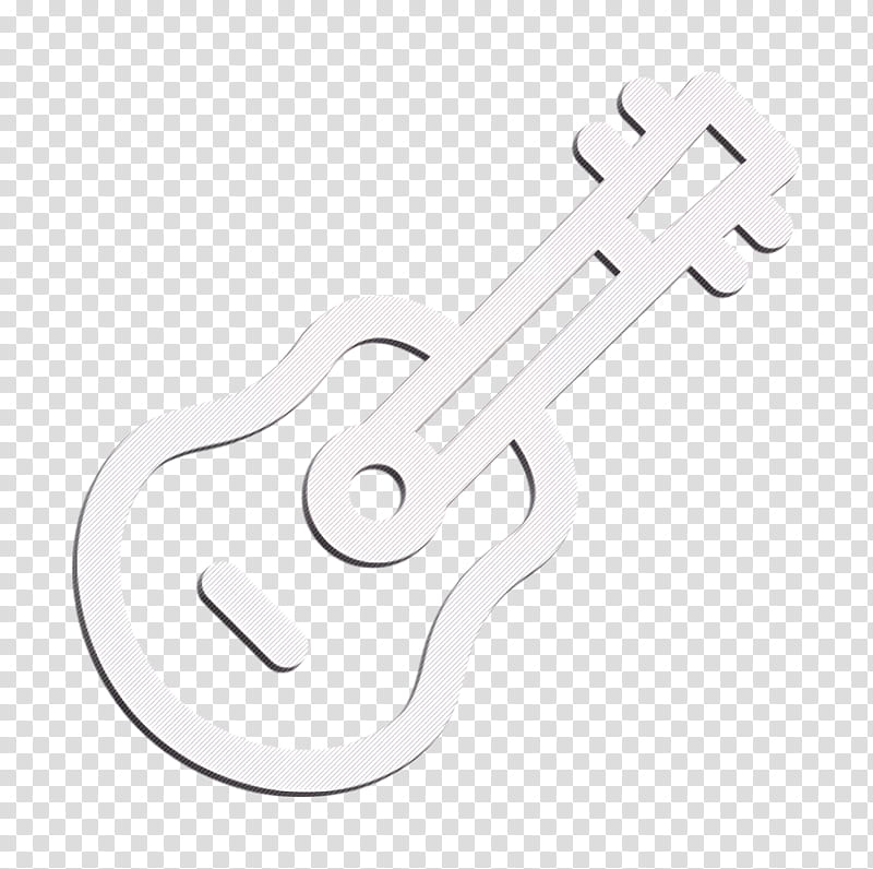 Guitar icon Summer Camp icon, String Instrument, Text, Plucked String Instruments, Electric Guitar, Musical Instrument, Logo, Line transparent background PNG clipart