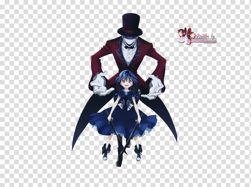 Render: Black bullet, girl and monster illustration transparent background PNG clipart